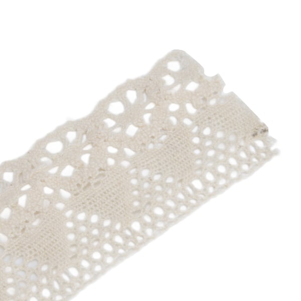 10 Yards Spetsband DIY Multifunktionell Elegant Mjuk Hudvänlig Sy Spetsband för Inpackning Festdekorationer