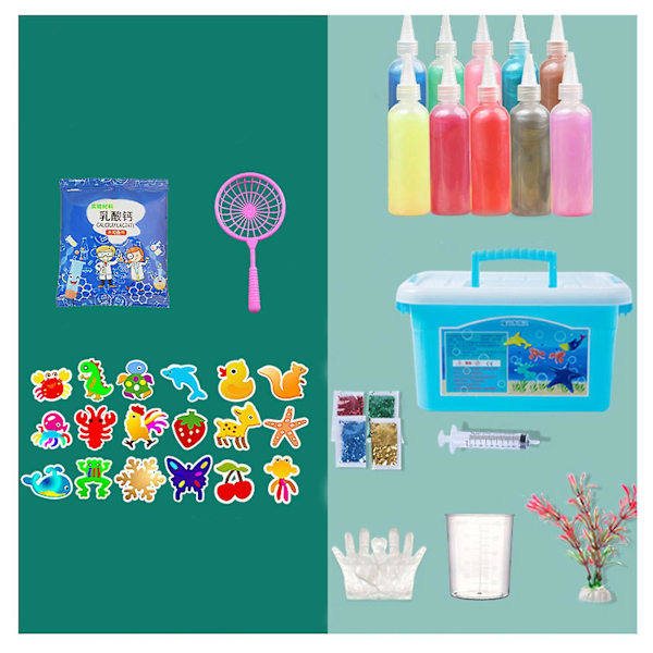 Magiskt vattenalv DIY-leksakssats för barn, kreativt DIY-magiskt vattenalv-leksaksset, handgjort set för barn, födelsedagspresenter till barn 10 10 Colors