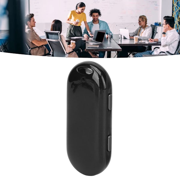 Mini Recorder HD Brusreducering Röstaktiverad Uppladdningsbar Säker MP3 Liten Inspelare för Intervju Möte Neutral Engelska 16GB