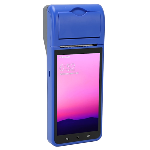 POS Kvittoskrivare 5,5 tums pekskärm 2GB RAM 32GB ROM 4G LTE WiFi 58mm Termisk skrivare för 1D 2D QR Streckkod 100‑240V EU-kontakt