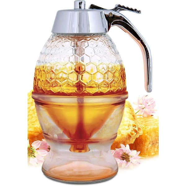 Honey Dispenser No Drip Glass - Maple Sirap Dispen