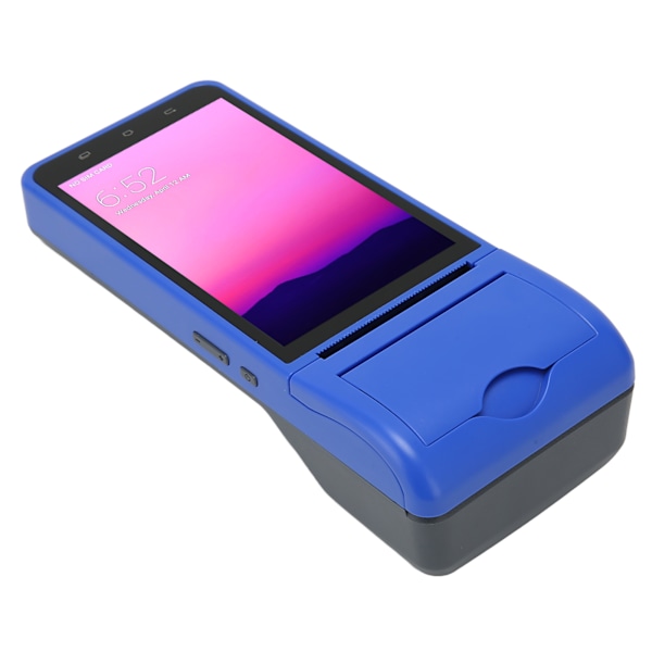 POS Kvittoskrivare 5,5 tums pekskärm 2GB RAM 32GB ROM 4G LTE WiFi 58mm Termisk skrivare för 1D 2D QR Streckkod 100‑240V EU-kontakt