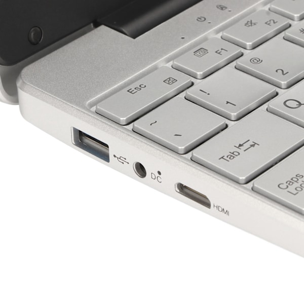 15,6 tums bärbar dator Silver 16GB RAM IPS-skärm Quad Core N5095 CPU Fingeravtryck Bakgrundsbelyst KB Bärbar dator EU-kontakt 100‑240V 16+1TB EU-kontakt