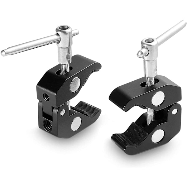 Viktig fotoutrustning, Super Clamp med 1_4 och 3_8 gänga för flexibel montering, perfekt för DSLR-riggar, lampor, krokar och mer
