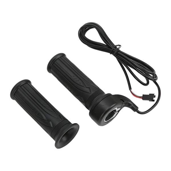 1 par elektriska cykelgasreglage 20X Full Twist Skid Resistance Elektriska cykelacceleratorhandtag med SM-kontakt