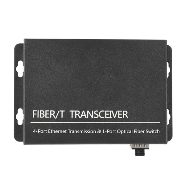 SFP Fiber Media Converter 1 Optisk Port 4 Elektriska Portar Upp Till 120km RJ45 Port Ethernet Fiber Switch 100‑240V EU-kontakt