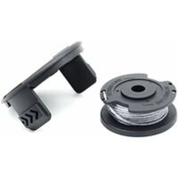Set med 6 F016800569 för Bosch EasyGrassCut 23\\/26\\/18\\/18-230\\/18-260\\/18-26 sladdlös trimmer och 2 ersättningslock F016F04557-Ø 1,6 mm, 4,9 m (endast