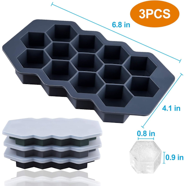 Livsmedelsgodkända silikonisformar, flexibel non-stick design, återanvändbara, stapelbara, förseglade lock, BPA-fria, lämpliga för olika innehåll, resistenta