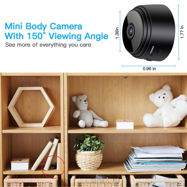 Trådlös Mini WiFi Night Vision Smart Home Security IP-kamera