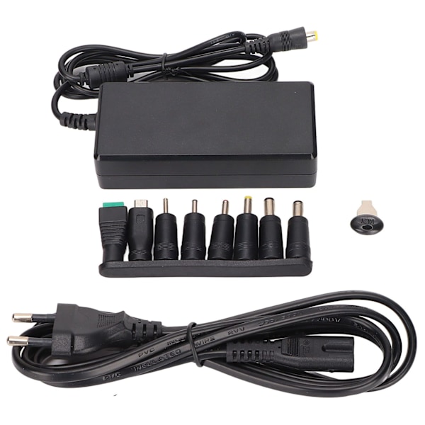 65W 3A Strömadapter Portabel Universell 8 Plug DC USB Strömadapter för Laptop LED-Display Övervakningsutrustning PowerEU-kontakt