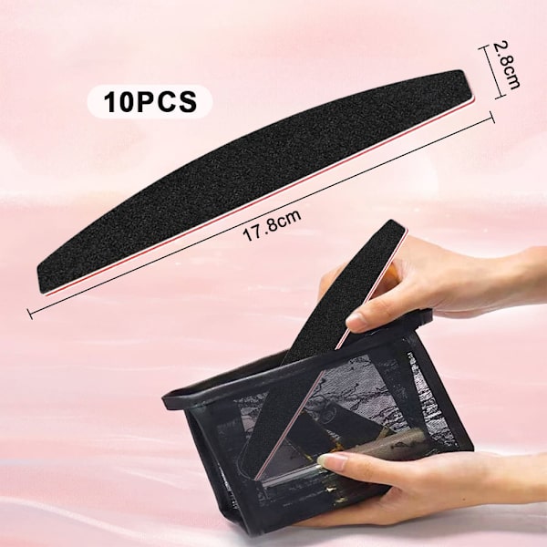 10 st manikyr frostat papper dubbelsidig