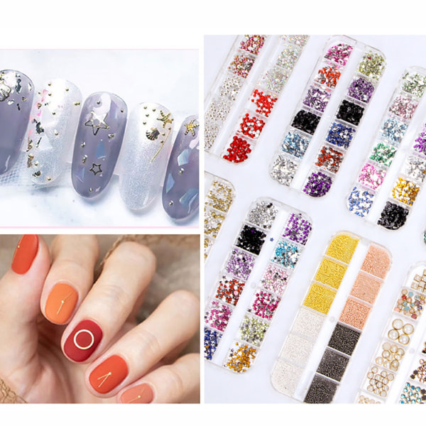 Rhinestones för hantverk, Rhinestones Flat Back för hantverk Nail Art Kläder Skor Väskor Telefonfodral