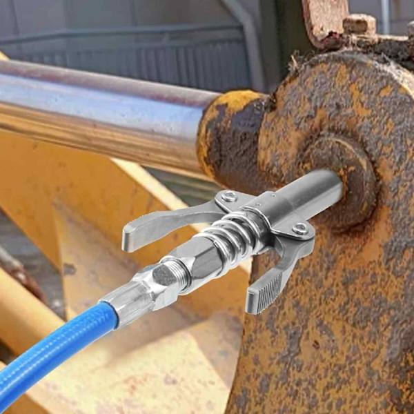 Saker Smörjgunna Koppling, Kompatibel med Alla Smörjgunnor 1/8'' NPT-Kopplingar (Lämplig för Diametrar Större än 14 mm, Uppgraderad till 14000 PSI, Ny
