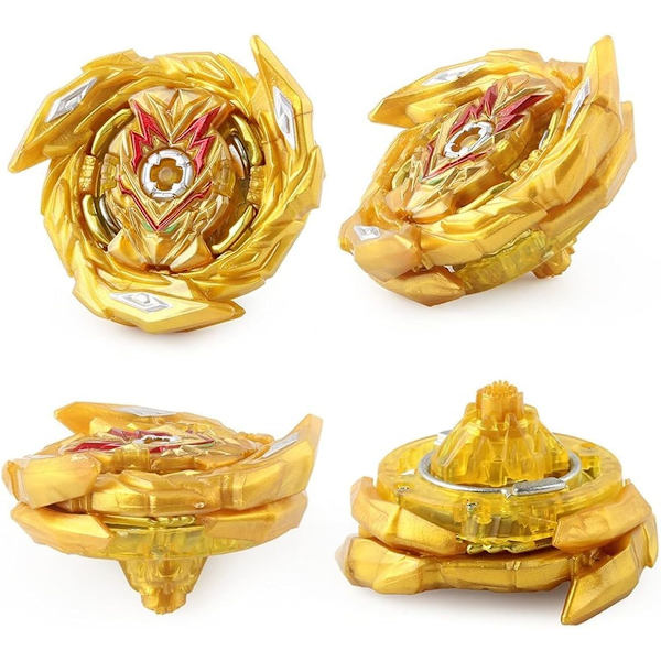 Burst Super King B-163 Brave Valkyrie .Ev' 2A Spinning Top High Performance Stater Set (Guld)