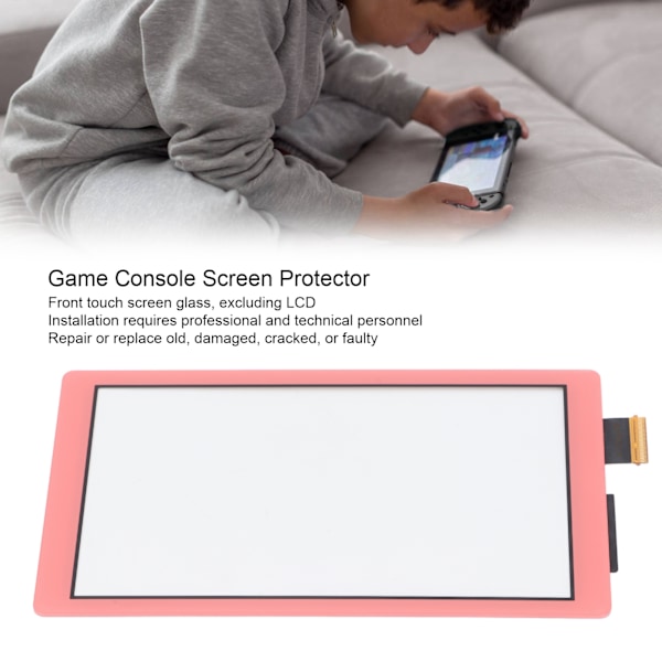 Pekskärmsglas för Switch Lite Ersättning Främre Yttre Panel Digitizer Pekskärmsglas för Switch Lite Konsol Rosa