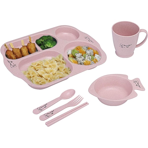 Mikrovågssäker Bento Box Set, Utrymmesbesparande Stapelbara Behållare med Temperaturintervall -20°C~120°C, Portabel Diskmaskinsäker Lunchlåda för Barn