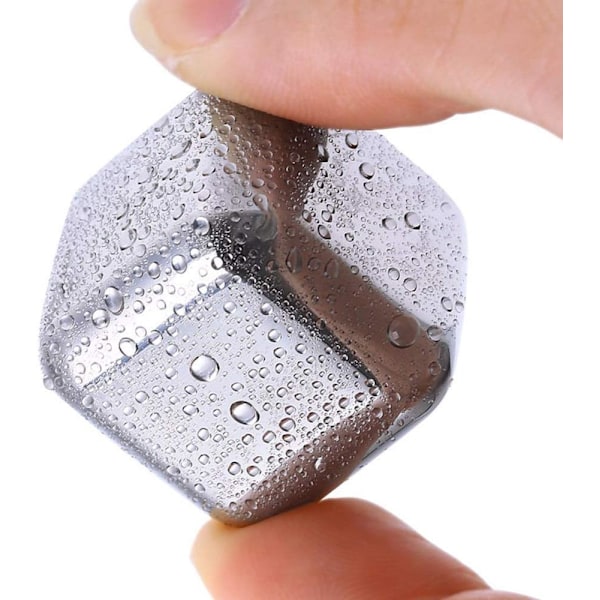 Återanvändbara kylstenar för dryck, livsmedelssäkert material, kyler snabbt drycker, elegant presentförpackning för alla tillfällen