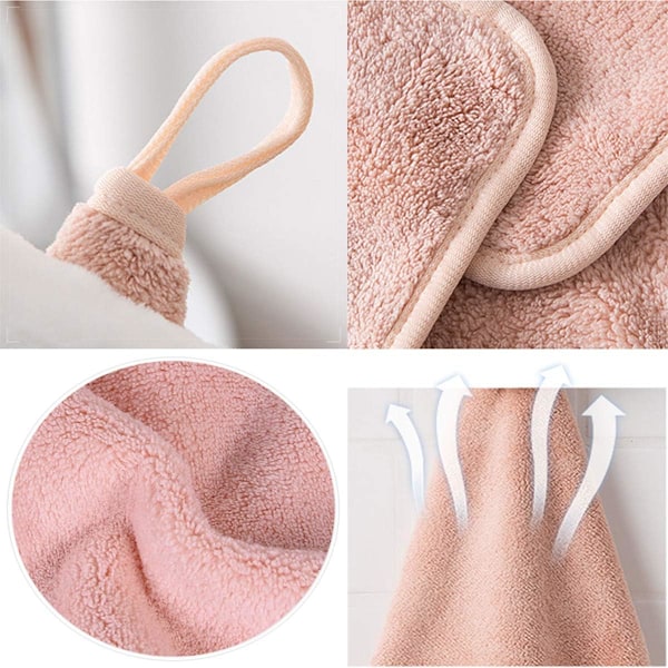 Söta Handdukar med Tecknade Djur, Absorberande och Snabbtorkande Handdukar i Mikrofiber Coral Fleece för Kök Badrum Sovrum