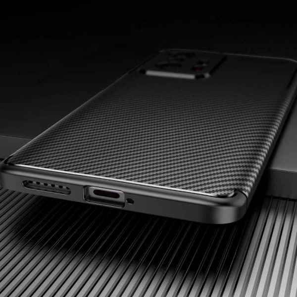 Xiaomi Mi 11T / 11T Pro Stöttåligt Slimmat Skal FullCarbon V4 Svart