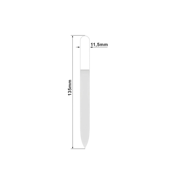 Premium Glas Nagelfil - Äkta Tjeckiskt Härdat Glas - Handgjord - Bästa Kristall Nagelfil för Naturliga Naglar