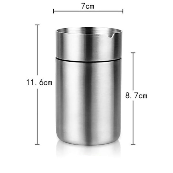 Rostfritt stål askkopp, utomhus askkopp, metall askkopp, vind askkopp, bil askkopp för trädgård, kontor, hushåll