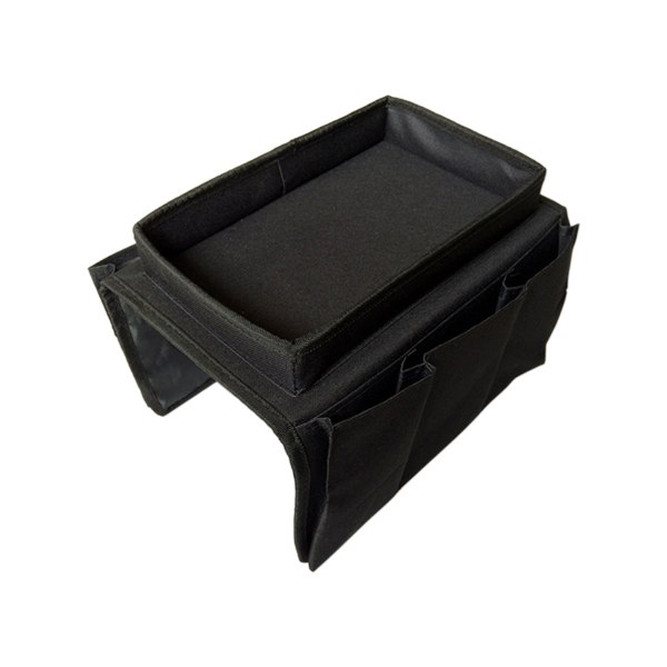 Soffa Armstöd Organizer Fack Couch Caddy Soffa Armstöd Väska Sängbord Förvaring Hängande Organizer Svart