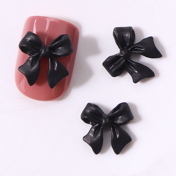 3D rosett nagelcharms för akrylharts flatback nagelkonstdesign, fjärilsnagelcharms, färgglada rosettnageltillbehör för DIY manikyrspetsar DIY
