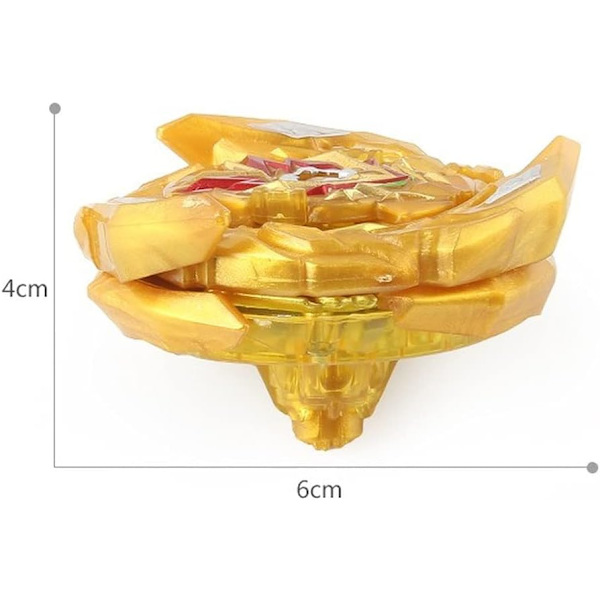 Burst Super King B-163 Brave Valkyrie .Ev' 2A Spinning Top High Performance Stater Set (Guld)