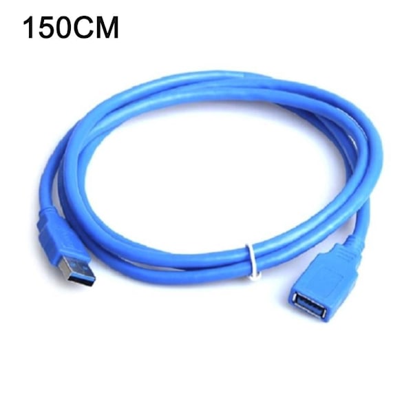 USB 3.0 Typ A hane till hona förlängning datasynkroniseringskabel blueC 150cm