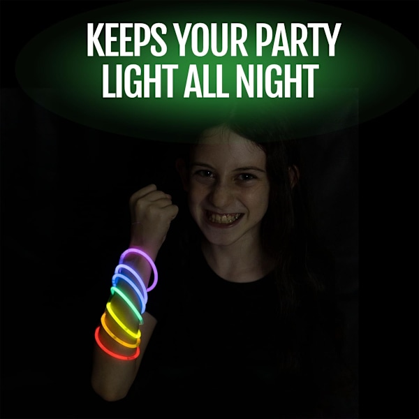 Barnsäkra Glow Sticks, Anpassningsbara Former Party Favörer för Säkert Glödande Ljus, Icke-Giftigt Icke-Läckande Material i Flerfärg för Födelsedagsfester,