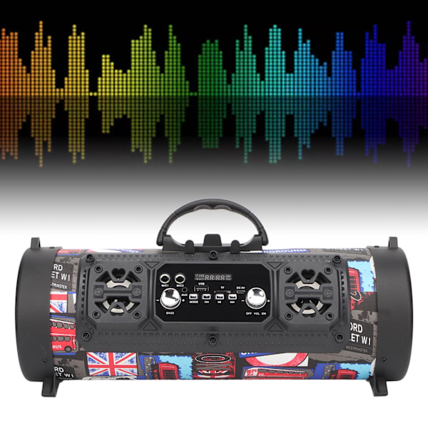 Subwoofer Bluetooth-högtalare HiFi-ljud Volymjusterbar Bärbar Trådlös Bluetooth-högtalare för Hem Utomhus 20W