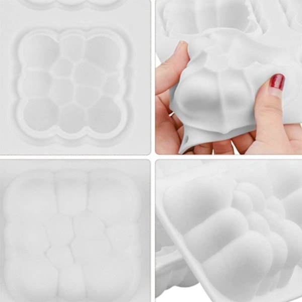 3D Bubblor Himmelsmoln Silikon Kakform, Mångsidig Bakning Non-Stick Silikon, Perfekt För Mousse, Desserter Mini-kakor, Tryfflar, Choklad,