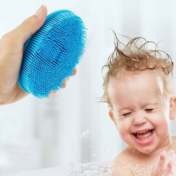 Silikonbadkarkroppsborste Baby skrubbborste Duschrengöringsskrubber för barn