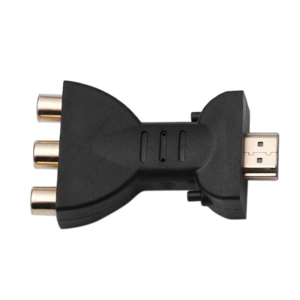 HDMI-hane till 3 RCA-hona komposit AV-ljud- och videoadapter TV Co