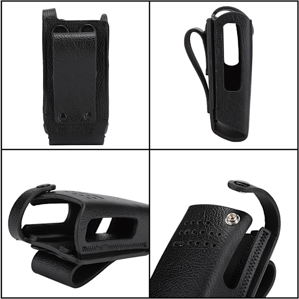Hårt PU- case med ryggklämma/ nylon för Motorola GP328D Walkie Talkie