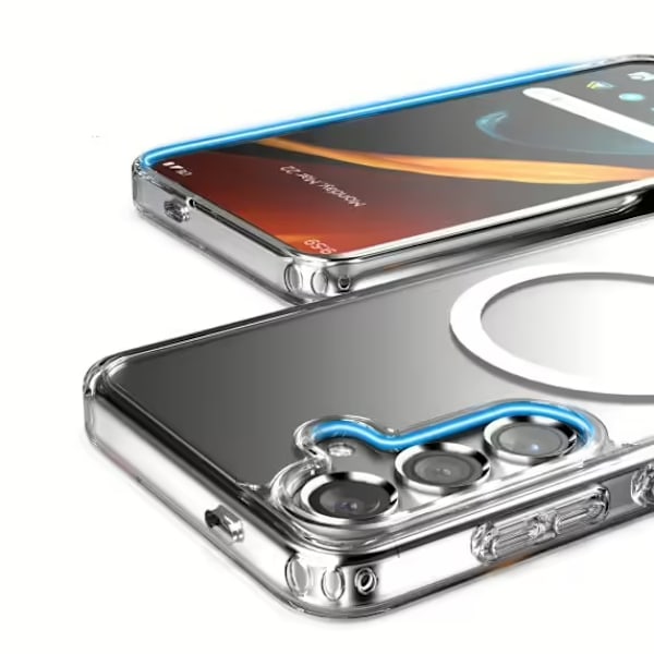 Samsung Galaxy S24 Plus Mobilskal Hybrid med Magsafe - Transparent
