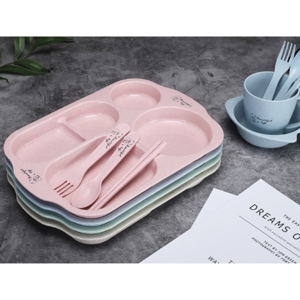 Mikrovågssäker Bento Box Set, Utrymmesbesparande Stapelbara Behållare med Temperaturintervall -20°C~120°C, Portabel Diskmaskinsäker Lunchlåda för Barn