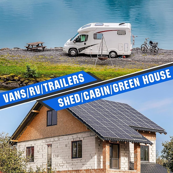 100W Portabel Solpanel Professionell Effektiv Portabel Solpanel för Utomhuscamping Vandring DC 12V 24V 5A