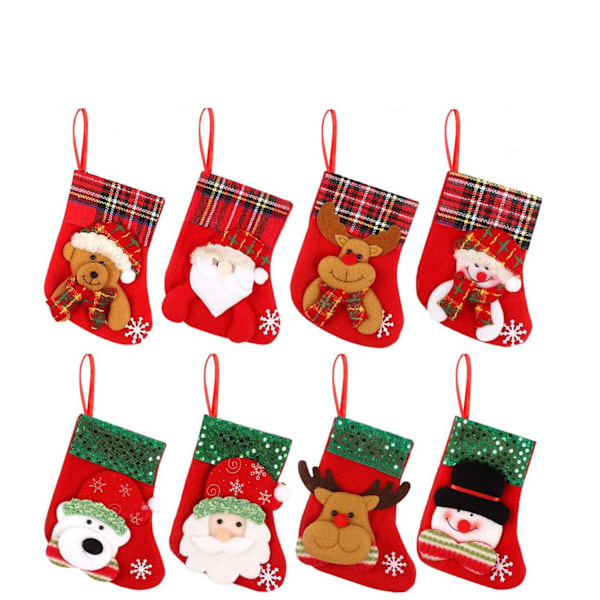 Förtjusande Miniatyr Julglädje, 3D Applikationsdesign Ger Charm Till Varje Julgran, Perfekta Julklappar, Non-Woven Tyg Säkerställer Hållbarhet Och