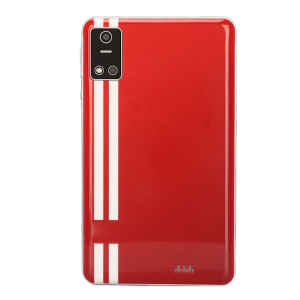 7-tums Tablet 2GB 32GB 8 Kärnor Dubbel Kamera 128GB Expandering 1280x800 IPS Samtal 5G WIFI Dubbelband Barnplatta 100‑240V Röd EU-kontakt