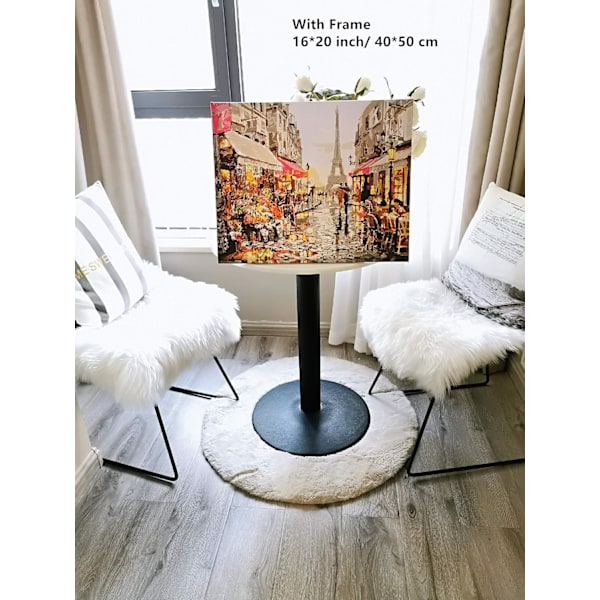 Måla Efter Nummer För Vuxna Och Barn, Pusselkonstverk På Utsökt Canvas, DIY Akrylfärgset Perfekt För Miljöskydd, 40x50 cm