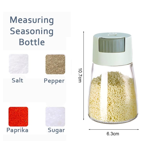 Mätning av kryddflaska, Saltpeppar Shaker Set, Glasmätning