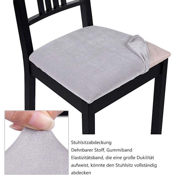 Eleganta Stolsöverdrag, Högkvalitativa Stolsitsöverdrag för Matsalar, Stretchigt Polyester Spandex Material, Enkel Installation Maskintvättbar