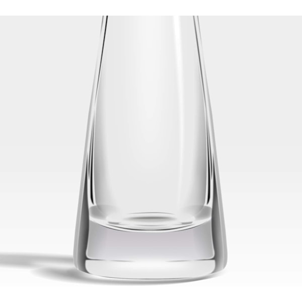 Elegant Kristallklar Akrylvas, Kompakt Storlek, Hållbar Akrylplast, Brottsäker, Klar Konkav Orkanglas, Splittersäkert Material,