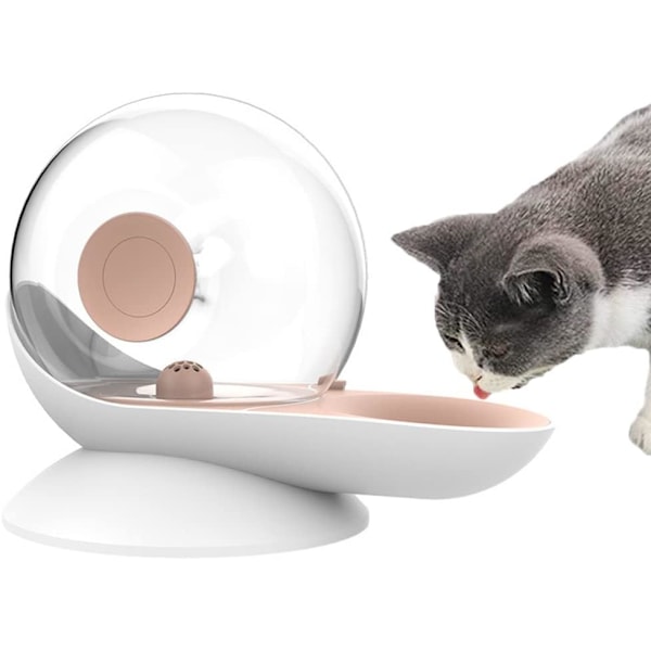 Automatisk vattenspridare för hundar katter, snigelform, gravitationsdrickare för husdjur, transparent fontänvatten skål dispenser för hundar katter, 2,8 L