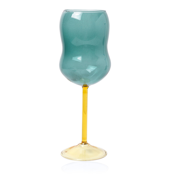 Färgade vinglas, flerfärgade glas - för vin, juice, vatten