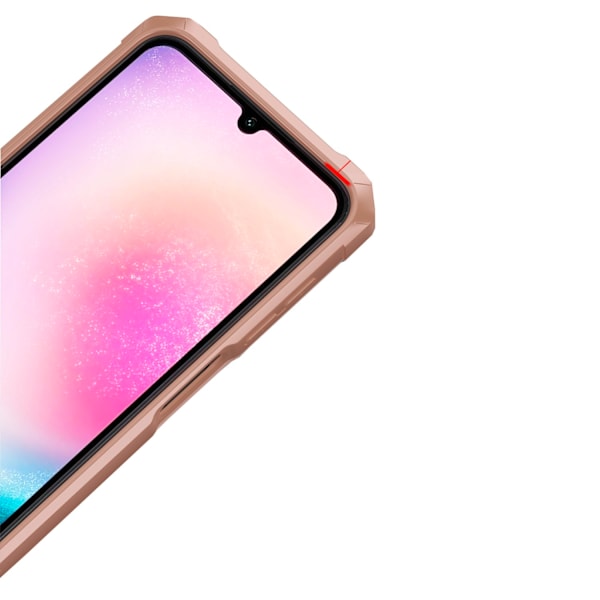 Samsung Galaxy A15 4G/5G - Plånboksfodral i PU-Läder med magnetiskt hållare Röd Röd