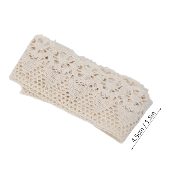 10 Yards Spetsband DIY Multifunktionell Elegant Mjuk Hudvänlig Sy Spetsband för Inpackning Festdekorationer