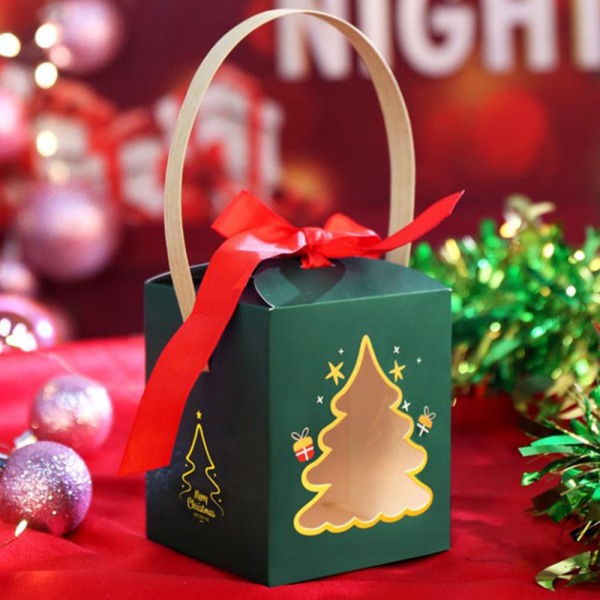 julgodislådor–julhus kartong med handtag,självmonterad
