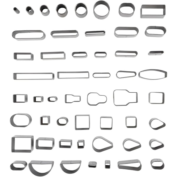 Handstans DIY-skärsats i legerat stål för anpassning, hög densitet och hållbarhet säkerställer ren och exakt skärning, oval design erbjuder skönhet